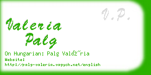 valeria palg business card